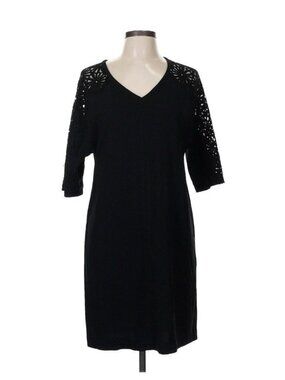 Trina Turk Lace Shift Dress Medium Black